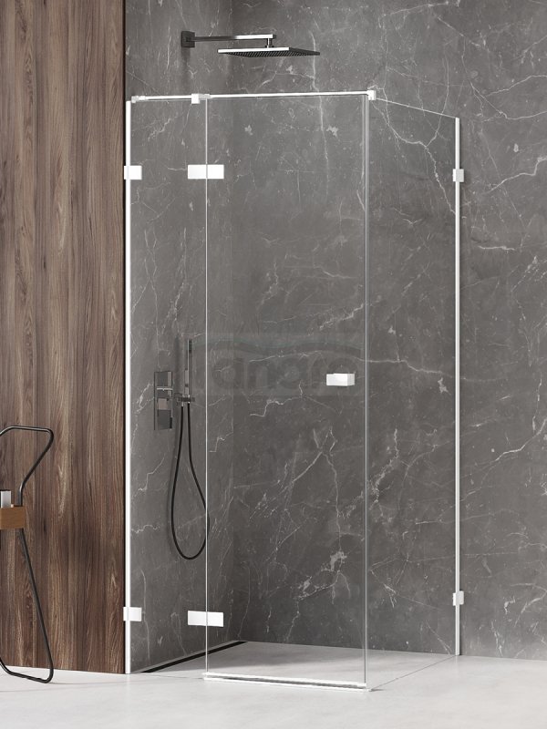 NEW TRENDY Kabina prysznicowa Avexa White 100x90, pojedyncze drzwi EXK-2715/EXK-2745