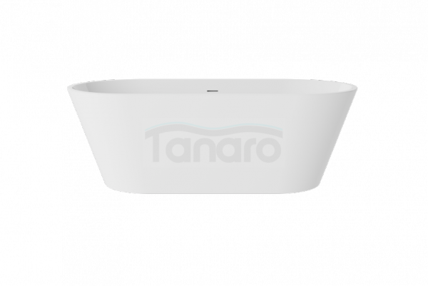 BESCO Wanna wolnostojąca Deeva 180x80 + maskownica odpływu czarna matt #WWA-180-DCZ