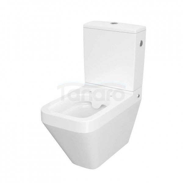 CERSANIT - Miska kompaktowa CREA CleanOn 010/020, prostokątna, back-to-wall, deska slim duroplastowa  K114-022