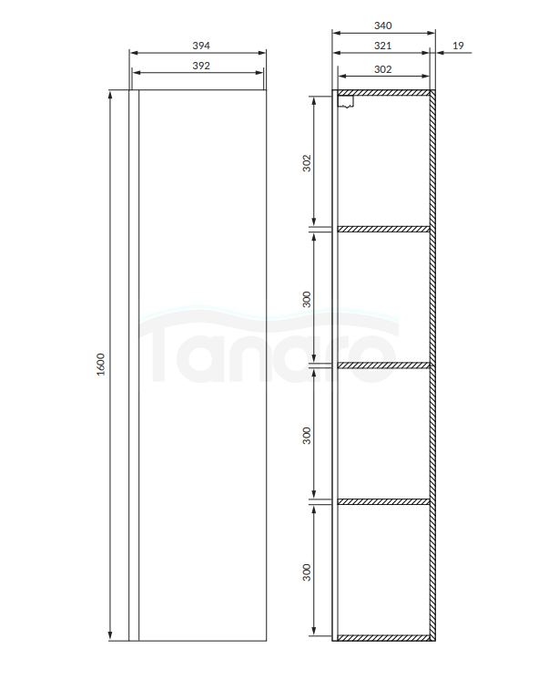 CERSANIT SŁUPEK MODUO 40 KASZMIR DSM S590-112-DSM