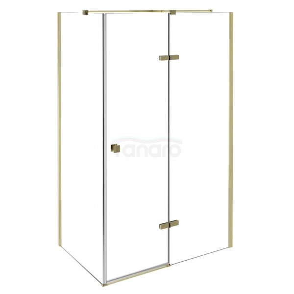 BESCO Kabina prysznicowa Pixa Gold 120x90 Lewa PPL-129-195G