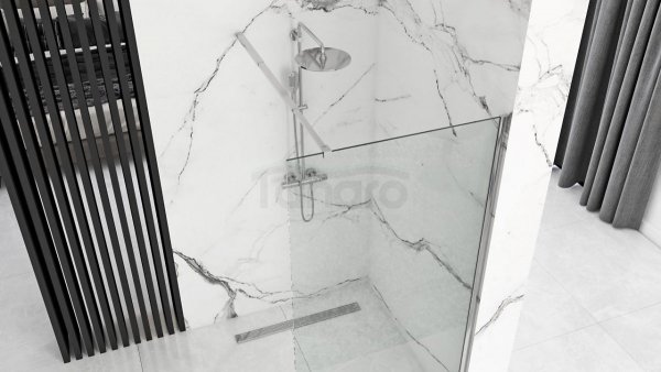 REA Kabina ścianka WALK-IN AERO N TRANSPARENT 70cm szkło 8mm 