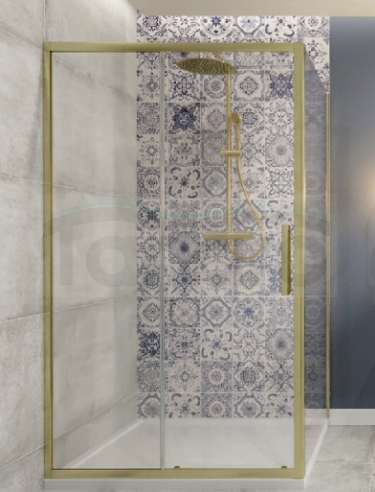 AQUAFORM Drzwi przesuwne INDIGO brushed gold 100x200 AQ.103-601118 