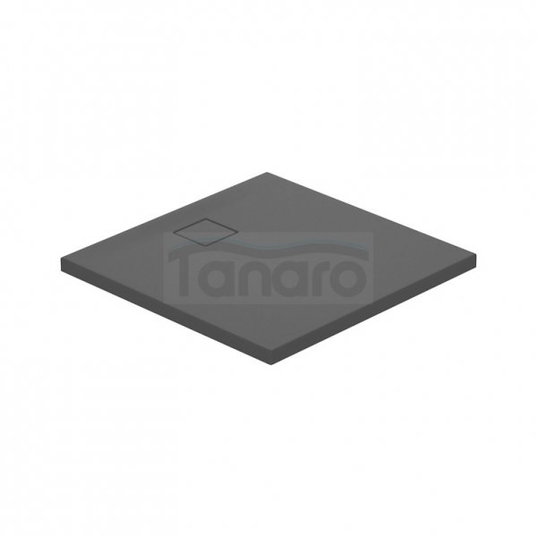 CERSANIT - brodzik kwadratowy TAKO Slim 90 x 4 szary mat + syfon  S932-162