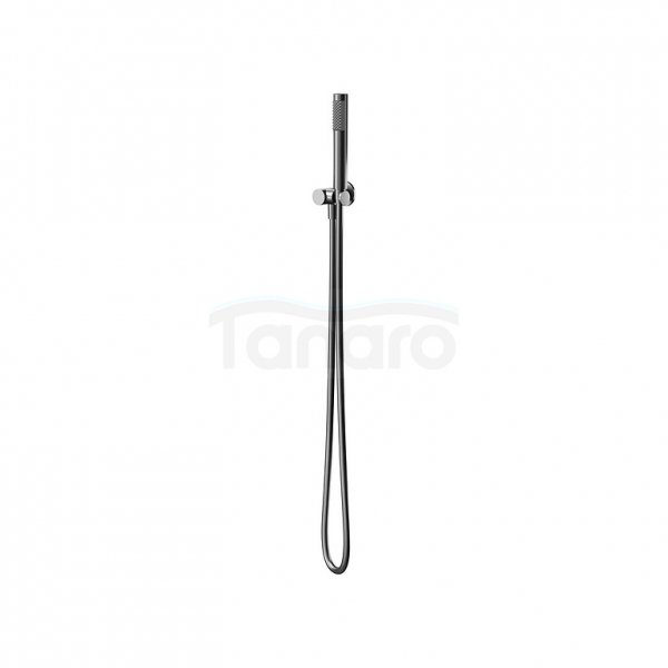 CERSANIT - Zestaw natryskowy z przyłączem kątowym ZEN by Cersanit czarny gun metal  S951-781