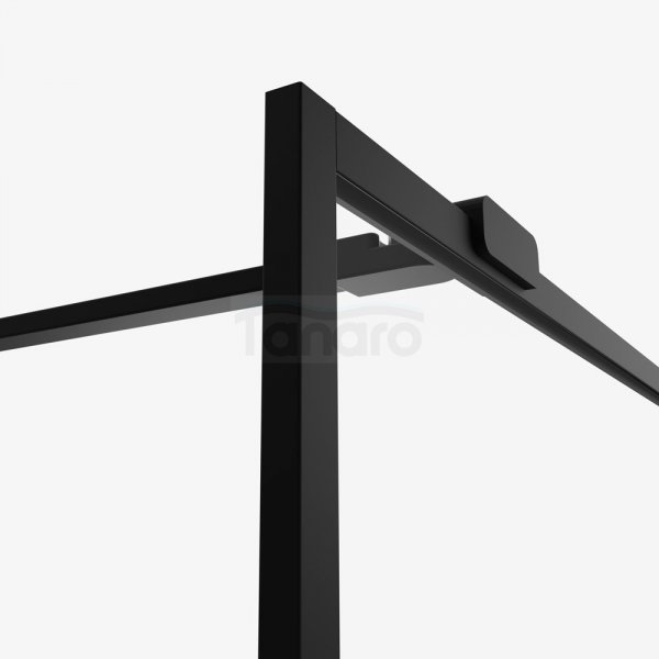 NEW TRENDY Kabina ścianka walk-in Avexa Black 70x200 czarna aluminiowa ramka szkło 6mm EXK-2657