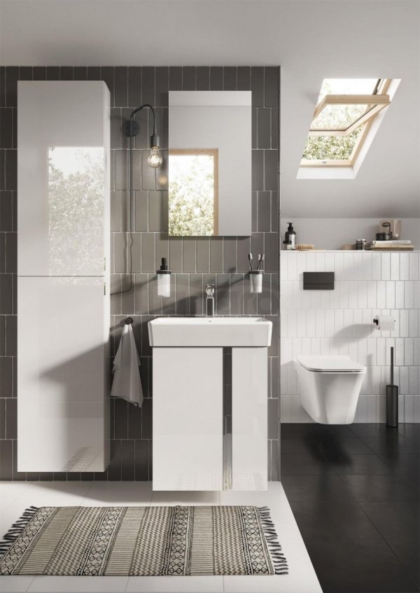 ELITA SZAFKA ZESTAW Z UMYWALKĄ SET SKYE 50 2D WHITE HG PDW 168348/RE020500128060