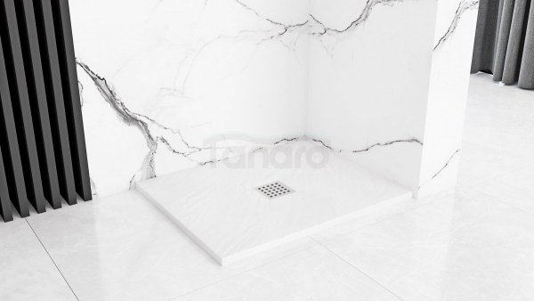 REA - Brodzik prysznicowy prostokątny WHITE ROCK 80 x 100