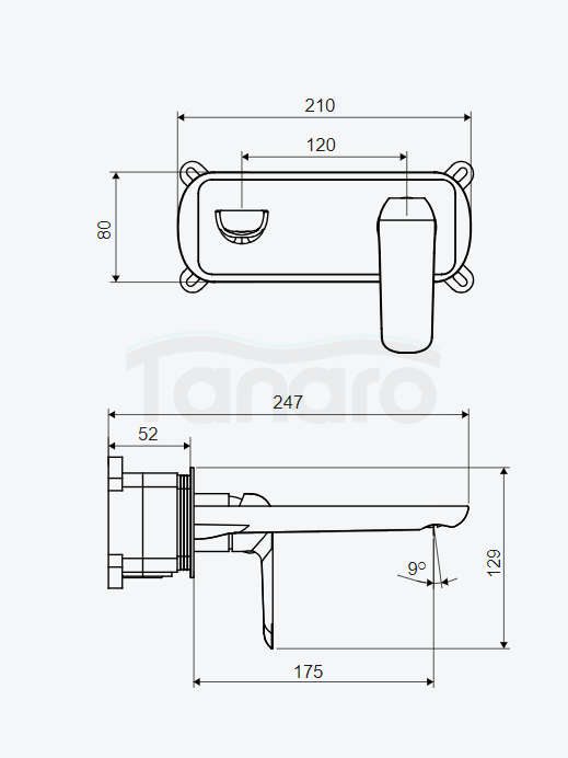 EXCELLENT Clever 2.0 bateria umywalkowa podtynkowa komplet, czarny soft AREX.4115BS