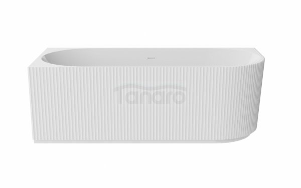 BESCO Wanna przyścienna wolnostojąca Denaya 170 Lewa + maskownica odpływu biała #WAS-170-DLW