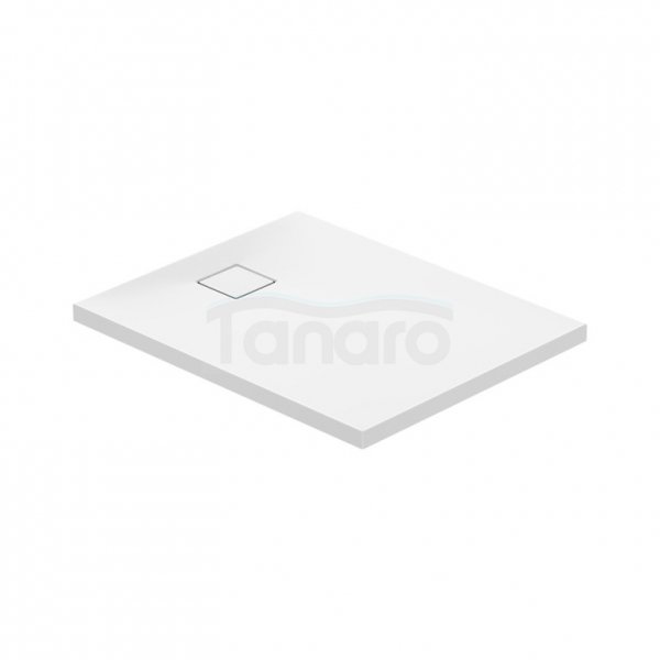 CERSANIT - Set C257 : brodzik prostokątny TAKO Slim 100x80x4,5 biały mat + syfon  S208-006