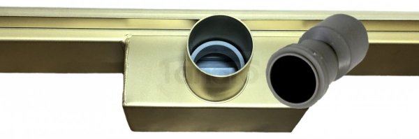 AQUALine - Odpływ liniowy posadzkowy złoty/gold 2w1 pod płytkę 50cm L04GL