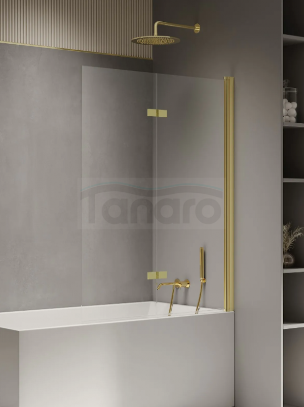 NEW TRENDY Parawan nawannowy New Soleo Light Gold 50x140, jednoelementowy stały P-0114