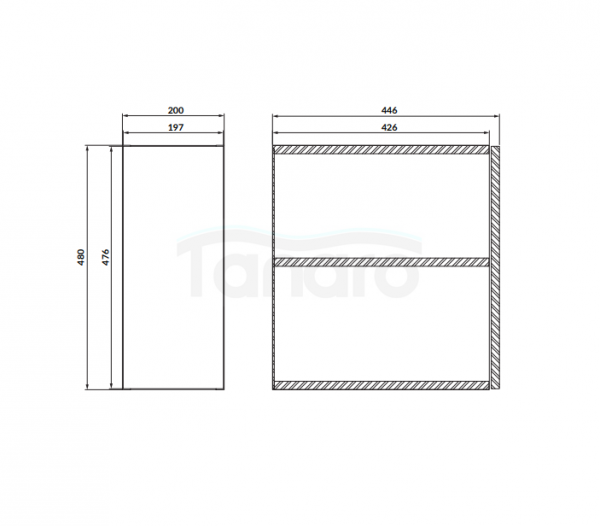 CERSANIT - Szafka z drzwiami do konsoli ZEN BY CERSANIT 20 Biały Mat  S1001-008