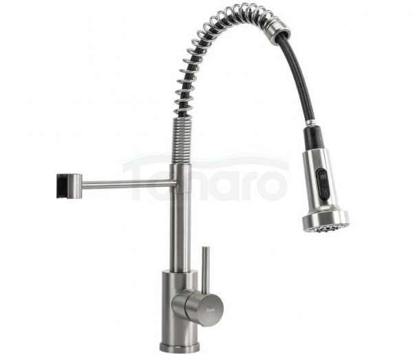 REA - Bateria Kuchenna COLIN Nikiel Szczotkowany INOX z wyginaną wylewką