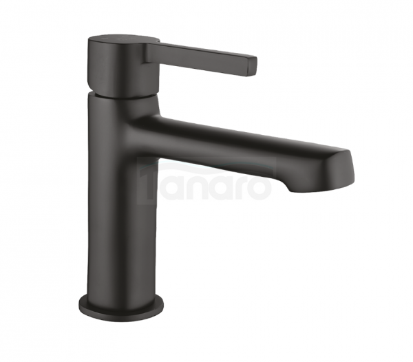 LAVEO Bateria umywalkowa stojąca z korkiem czarna ALITA BVA_722D