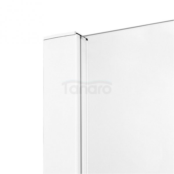 NEW TRENDY Drzwi wnękowe prysznicowe przesuwne podwójne PRIME WHITE 180x200 D-0439A