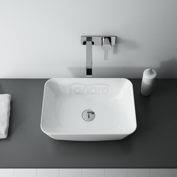 ELITA - Umywalka ceramiczna nablatowa RENI 46 BIAŁA/WHITE 145047/RE040800038060