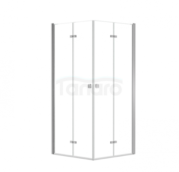BESCO Kabina kwadratowa składana 80x80x195  Exo-H 80 Chrom KEH-80-195