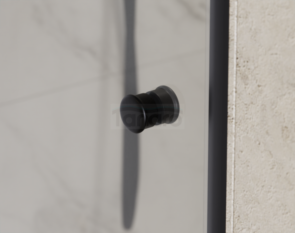BESCO Drzwi prysznicowe 90x195 Sinco Black 90 DS-90-B