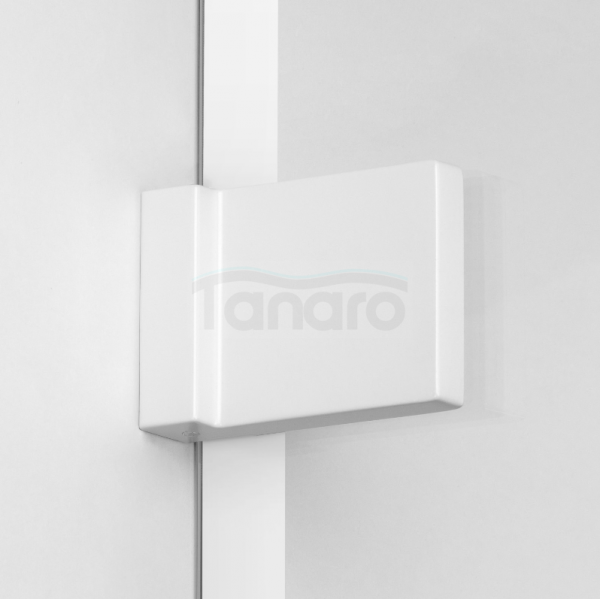 NEW TRENDY Kabina prysznicowa walk in Avexa White 70x200, jednoelementowa. Ze wzorem ramki. Grubość szkła 6mm  EXK-2992