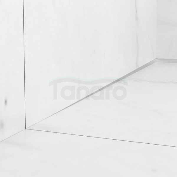 Balneo Listwa spadkowa do szkła lewa 120 cm inox