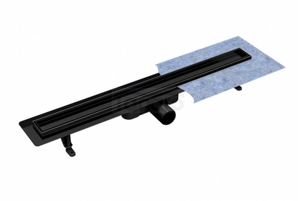 BESCO Odpływ prysznicowy liniowy Virgo Nero Duo 80x6 OL-80-VN