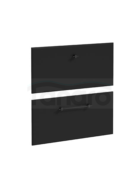 DEFTRANS szafka pod umywalkę z dwiema szufladami 100x60 czarny mat Mo-re D100 291-D-10002