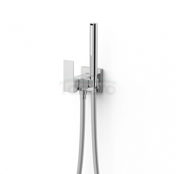 TRES CUADRO Bateria jednouchwytowa podtynkowa z natryskiem do toalety-00612301