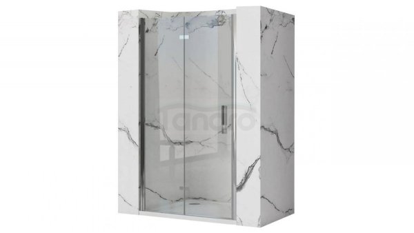 REA Drzwi prysznicowe wnękowe składane MOLIER CHROME + PROFIL 100cm
