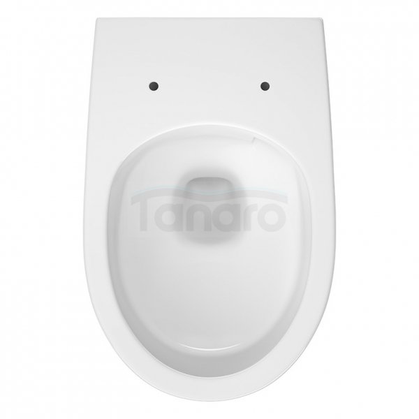 CERSANIT SET C929: MISKA ZAWIESZANA MODUO PLUS PRO OVAL VORTEX Z DESKĄ DUROPLASTOWĄ MODUO PLUS SLIM S4013-010