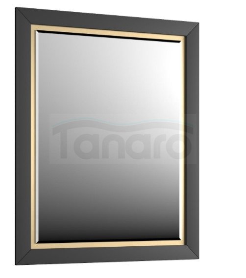 KROFAM - Lustro CHIC 60x80cm, czarny satyna CH 6095-45/43Z-W