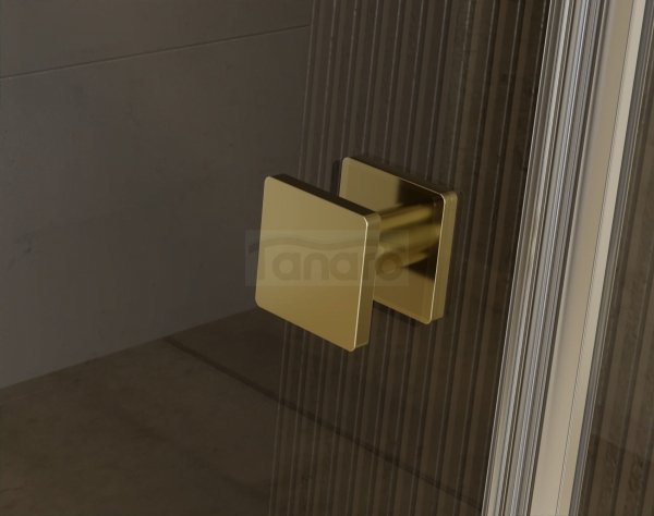BESCO Kabina prysznicowa Pixa Gold 100x80 Lewa PPL-108-195G