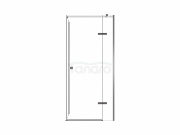 BESCO Kabina prysznicowa Pixa Gun Metal 120x90x195 Prawa PPP129-195GR