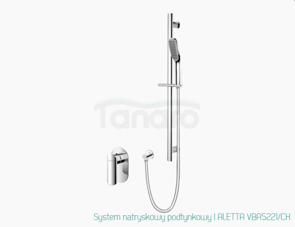 VEDO System natryskowy podtynkowy I ALETTA  VBA5221/CH