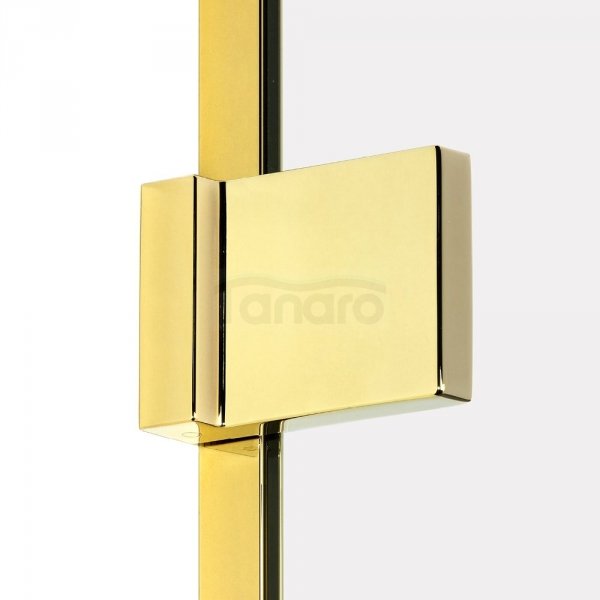 NEW TRENDY Kabina prysznicowa drzwi uchylne AVEXA GOLD SHINE Linia Platinium 90x100x200 EXK-1662/EXK-1663