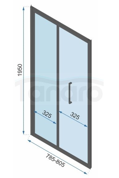 REA - Kabina Prysznicowa Przyścienna RAPID FOLD Black - Czarna /drzwi 80 + ścianka 100 x2 + ramię x2