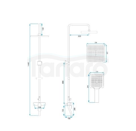 CERSANIT - Wanna prostokątna LARGA Slim 150 x 75 cm S301-304