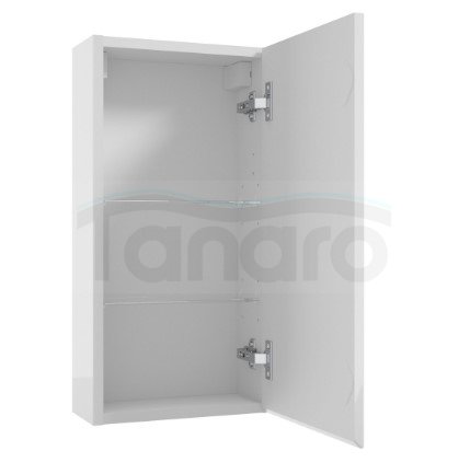 AQUAFORM - szafka łazienkowa wisząca 1D 2S OTTIMA 30 biały połysk 30x60x15  AQ.401-1403011