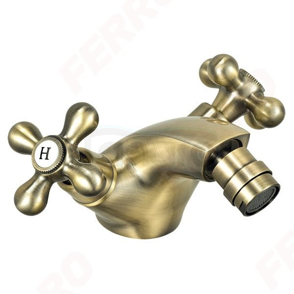 FERRO - Bateria bidetowa ANTICA stojąca dwuuchwytowa  BAI6BR