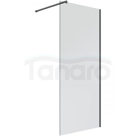 Oltens Bo ścianka prysznicowa Walk-In 90 cm profil czarny mat 22001300