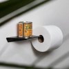 Wieszak na papier toaletowy z półką w stylu loft MetalFab