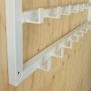 Wieszak w stylu loft na przedpokój z półką i wieszakami na ubrania  MetalFab
