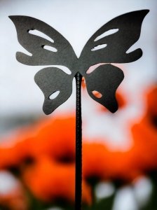 Podpórka podpora do roślin kwiatów  wzór Motyl 40 cm