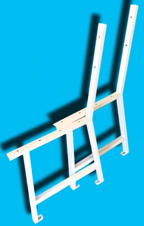 3x Nogi ławki ogrodowej noga proste N1 komplet MetalFab