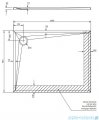 Omnires Stone brodzik prysznicowy prostokątny 90x100x3 cm czarny mat STONE90/100BL