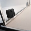 Radaway Furo Black SL kabina Walk-in 80x200cm prawa czarny mat/szkło przejrzyste 10306438-54-01R/10110394-01-01