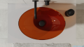 Besco Anya Earth Rust + maskownica biała umywalka nablatowa 50x35x15cm #UMA-50-ERW