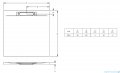 Riho Isola brodzik posadzkowy 100x80 antracyt D007005080