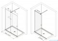 Excellent Ortigo Walk-in kabina prysznicowa 140x200 cm, chrom KAEX.5012.K.1400.CR